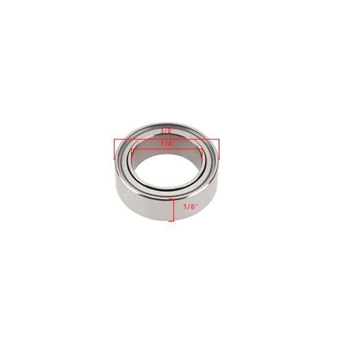 8pcs R168Z RC Car Wheel Bearings 1/4 x 3/8 x 1/8 Compatible with MJX Hyper Go 1/16 H16BM 14301 14302 H14BM H16GT H16DR 16207 16208 16209
