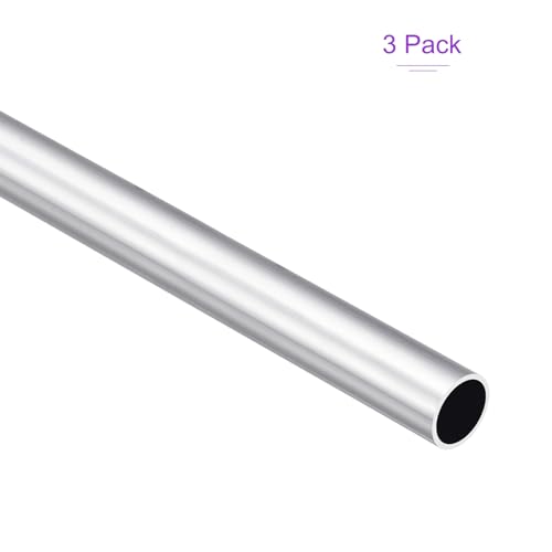 DMiotech 3Pack (14mm OD x 12mm ID) 6063 Aluminum Round Tube 300mm Length Industry Metal Tubing for Machinery Frame Construction DIY Projects - size: 14mm x 12mm x 300mm