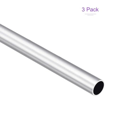 DMiotech 3Pack (14mm OD x 12mm ID) 6063 Aluminum Round Tube 300mm Length Industry Metal Tubing for Machinery Frame Construction DIY Projects - size: 14mm x 12mm x 300mm