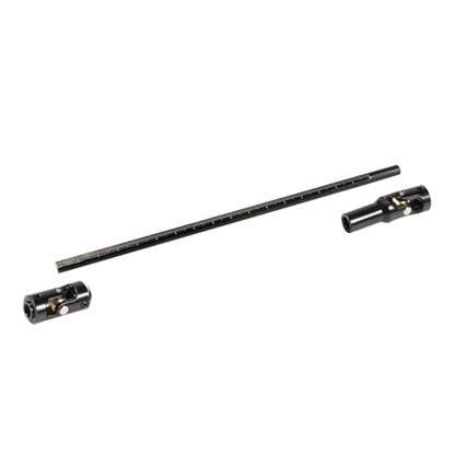 SCX10 Drive Shaft 2PCS SCX10 Driveshaft Stainless Steel Rear Front Driver Shaft 68-229mm Cut to Length for 1/10 RC Crawler LCG Rig Sportsy Scalers GSPEED Capra SCX10 Pro Element DIY SCX10 (Black) - color: Black