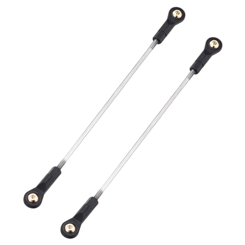 MECCANIXITY 2Pcs Adjustable Turnbuckles Camber Links, 154-164mm Turnbuckle Rod Steering Servo Linkage with M3 Ball Head Rod Ends for RC Car Replace Parts DIY - size: 154-164mm