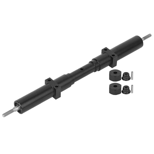 1/10 RC Wheel Axles Set, Metal Non Powered Rear Wheel Axle RC Car Upgrade Parts Replacement, Rc Vehicle Axles Compatible with Tamiya 1/10 RC Tractor Truck, Flatbed Trailers (2)