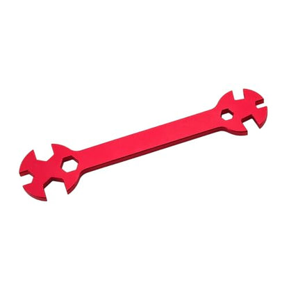 Special Tool Wrench 3/4 / 5/5.5/7 / 8MM Remote Control Car Multifunction Tool Turnbuckle Wrench Suitable for Repair Work Remote Control Car Turnbuckle - color: Red