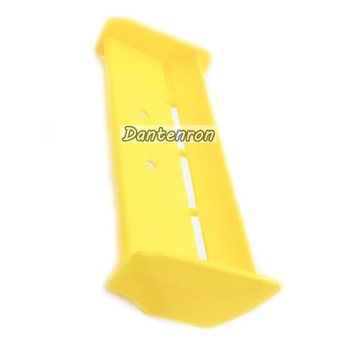 1/10 RC Car Force Rear Spoiler High Down Force Body Wing Tail Compatible with 1:10 Scale RC Off Road Short Course Truck Buggy Racing Car (Yellow) - color: Yellow