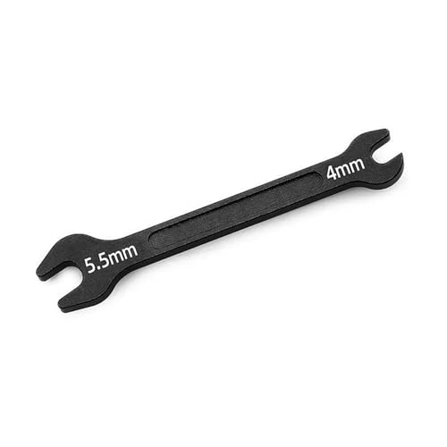 RC Car Upgrade Parts for RC Car Boat Airplane Parts 7075 Aluminum Turnbuckle Wrench 4.0mm 5.5mm Linkage Rod Adjustment Tool for M2 M3 Nuts - color: Black