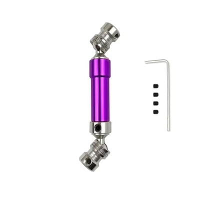 For WLtoys 12428 12423 1/12 RC Car For Buggy Parts 1PC 80mm Metal Rear CVD Drive Shaft Upgrade Accessories RC Car Transmission Shaft(Purple) - color: Purple