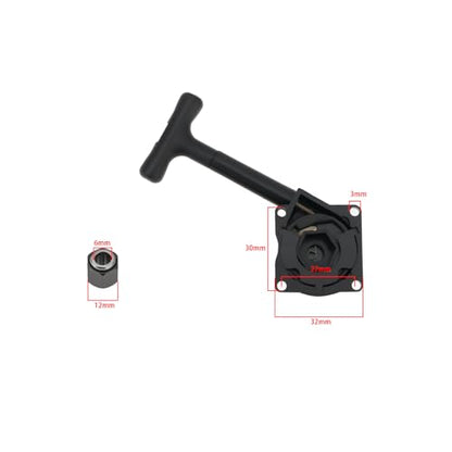 ECSiNG 1 Set of Handle Pull Starter Recoil Start Kit Compatible with Redcat HSPR020 1:10/1:8 RC Nitro Car Compatible with Vx16 18 21 OE R020 R025 Black