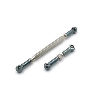 RC Repair Parts Compatible with MN D90 D99 for MN-90 FJ-45 1/12 RC Car Crawler Metal Adjustable Steering Linkage Servo Link Pull Rod Turnbuckle(Red) - size: Red