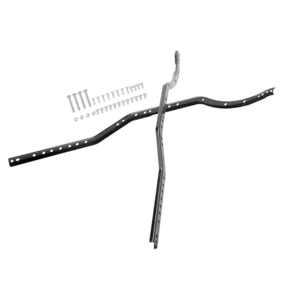 RC Car Frame Parts For Axial For SCX10 90027 II 90046 90047 2Pcs/Set Steel For Chassis Frame Rails RC Car Crawler Truck Model Parts