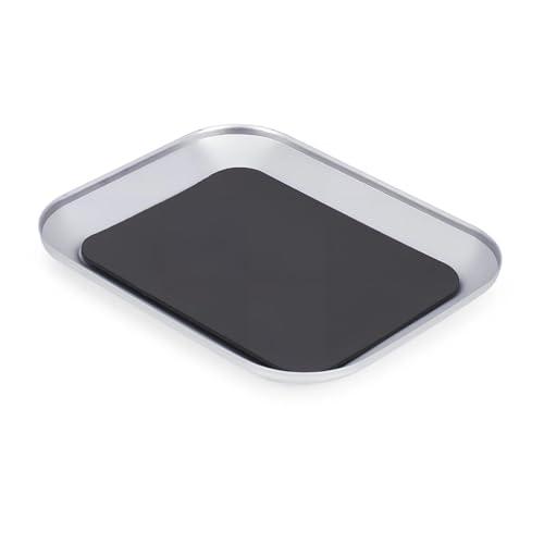 RC Car Repair Kit for 1/10 RC Crawler Remote Control Car 1Pcs Aluminum Alloy Magnet Screw Tray Upgrade Parts Repair Modify Replacement Accessories - color: Silver