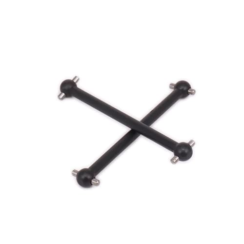 Compatible with HPI WR8 for Flux WR80007 1/10 Rc for Hobby Car Accessories Parts Drive Shaft Dogbone 56mm Hole to Hole RC Car DriveShafts(Black) - color: Black