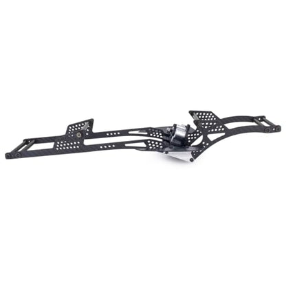 Performance Carbon LCG Chassis Kit with Brace Rock Sliders Delrin Skid Plate for 1/10 RC Crawler Comp Rigs SCX10 Capra Upgrade (Chassis Kit C) - style: Chassis Kit C