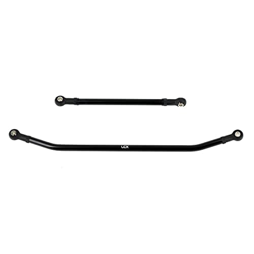 LCX Racing 1/10th RC Crawler Car Aluminum AR60 OCP Front Axle Steering Link for Axial Wraith RR10 SMT10 AX10, Upgrades Parts Accessories (Black) - color: Black