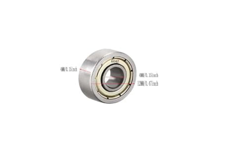 8-Pack 604-ZZ Double Rubber Sealed deep Groove Ball Bearings, 4MMx12MMx4MM, pre-Lubricated, Stable Performance, and Cost-Effective Ball Bearings - size: 604ZZ