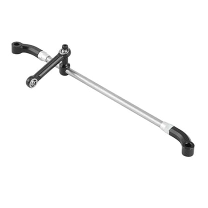 RC Tie Link Rods Compatible with Losi for LMT 1/8 RC Car Truck Upgrade Parts Accessories Aluminum Alloy Steering Linkage Set Link Rod(Black) - color: Black
