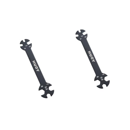 DOITOOL 2pcs Multifunctional Rod Wrench Tool for Turnbuckles Black Wrench for Cars and Home Repairs for Tight Spaces and Easy Access