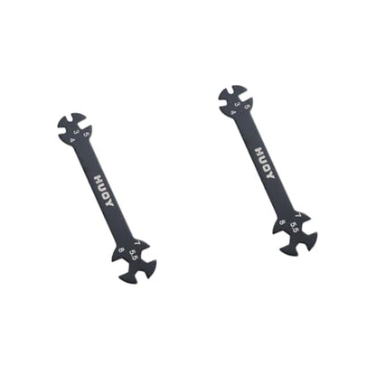 DOITOOL 2pcs Multifunctional Rod Wrench Tool for Turnbuckles Black Wrench for Cars and Home Repairs for Tight Spaces and Easy Access