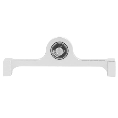 Transfer Box, Durable Aluminum Upgrade Transmission Gearbox 70mm with 5mm Steel Shaft for 1/10 Scale RC Crawler Enthusiasts Off-Road Rock Crawling and Custom Builds - color: Silver