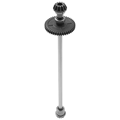 Metal Center Drive Shaft RC Car Central Transmission Shaft w/ 27T Motor Gear Upgrade Part Compatible with Wltoys 144001 1/14 RC Car Buggy (Silver) - color: Silver