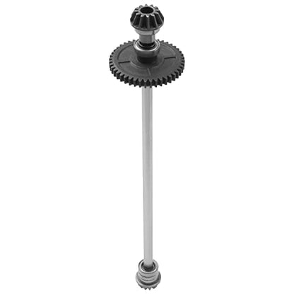 Metal Center Drive Shaft RC Car Central Transmission Shaft w/ 27T Motor Gear Upgrade Part Compatible with Wltoys 144001 1/14 RC Car Buggy (Silver) - color: Silver