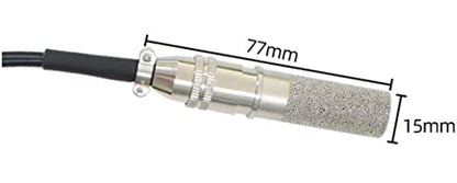 Taidacent RS485 Temperature and Humidity Transmitter Modbus RTU Moisture Monitoring Controller Probe with SHT30 Sensor PLC DCS (SHT30TYPE3) - style: SHT30 Metal Probe High Temperature Waterproof Temperature and Humidity