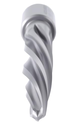 Accusize Industrial Tools 9/16'' H.S.S. Aligning Reamer with 3/4'' / 0.75'' Weldon Shank, Spiral Flute, 0521-0916 - size: 9/16 in.