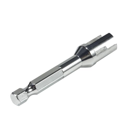 RC Tools,RC Car Rod Ends Quick Assembly Tool,Ball Joint Wrench with 1/4'' Hex Shank Fit 5347 Rod Ends for 1/10 RC Crawler TRX4 SCX10 TF2 VS4-10 CC01 Links Building (Silver) - color: Silver