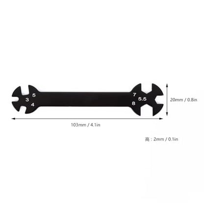 For 6 In 1 Wrench Tool 3/4/5/5.5/7/8mm Turnbuckles With Nuts Multifunctional Rc Car For Toys Parts Accessories And Upgrades RC Car Upgrade Part