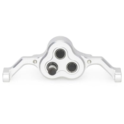 70mm Width Transfer Case with Reverse Shaft,CNC Aluminum Gearbox for 1/10 RC Crawler SCX10 MOA 1.9 Shafty LCG Chassis Cheater Rigs Comp Build Upgrade Parts (Silver) - color: Silver