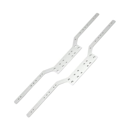 Yiju 2 Pieces Rc Car Chassis Rails Aluminium Alloy Rc Crawler Chassis Frame Rails Convenient Accessories Suitable for Rc Car Assembly Hobby C, Argent - color: Argent