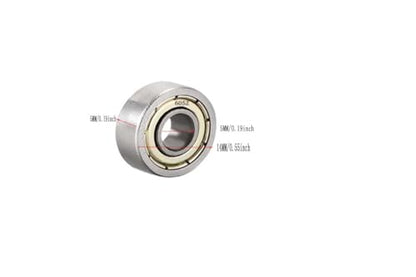 8-Pack 605-ZZ Double Rubber Sealed deep Groove Ball Bearings, 5MMx14MMx5MM, pre-Lubricated, Stable Performance, and Cost-Effective Ball Bearings - size: 605ZZ