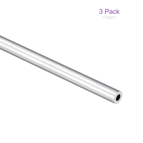 DMiotech 3Pack (8mm OD x 4mm ID) 6063 Aluminum Round Tube 300mm Length Industry Metal Tubing for Machinery Frame Construction DIY Projects - size: 8mm x 4mm x 300mm