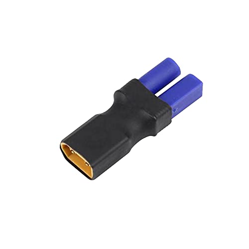 5-Pack XT60 Male Connector to EC5 Female Connector Adapter Plug for RC Lipo Battery - size: XT60 Male to EC5 Female