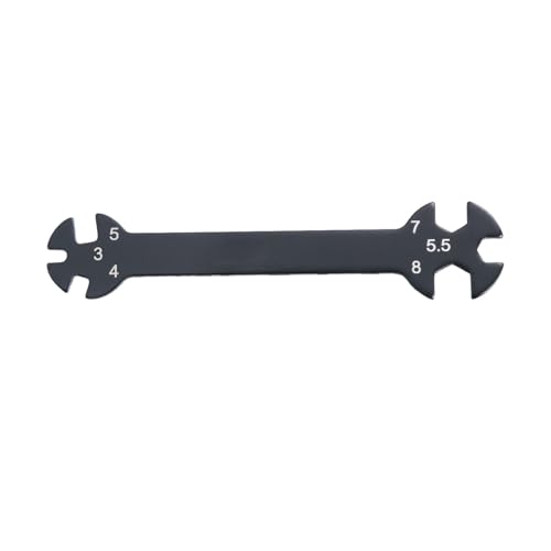 OSALADI 6-in-1 RC Wrench Tool for Turnbuckles Black Adjustable Rod Wrench Multifunctional RC Car Repair Tool Precision Features