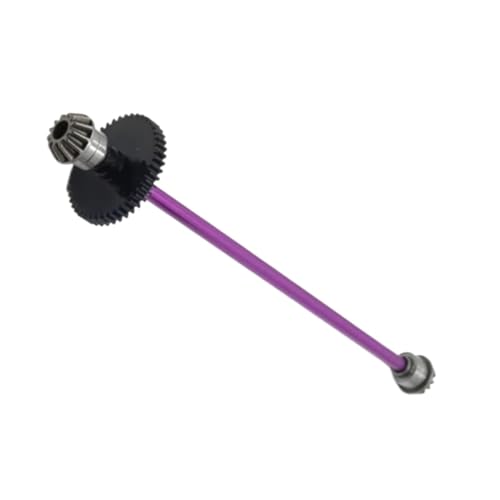 for Wltoys for 144001 144002 144010 1/14 Center Drive Shaft Assembly Steel Reduction Gear 27T Motor Gear RC Car Upgrade Parts RC Car Repair Kit(Purple) - color: Purple