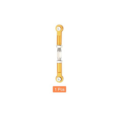MECCANIXITY 1 Pcs Steering Servo Turnbuckle Rod RC Aluminum Alloy Linkages for HSP 1/10 94123 On-Road RC Car (Gold, 62mm) - color: Gold