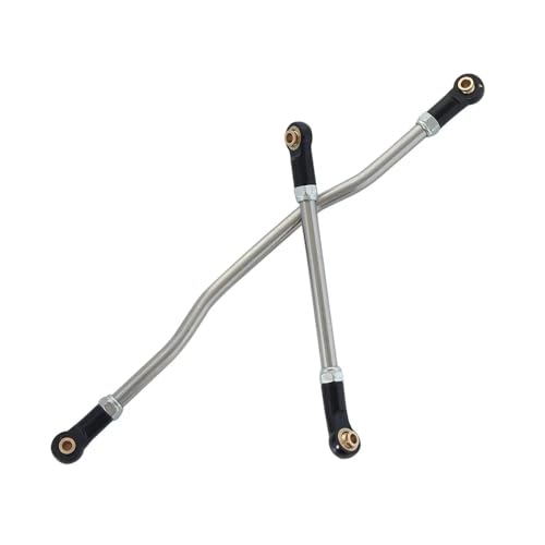 Aluminum Steering Links Kit for Axial Capra 1.9 UTB - 2Pcs Adjustable Servo Link End Rods, Metal Steering Linkage Upgrade for 1/10 RC Crawler Unlimited Trail Buggy (RTR Compatible)