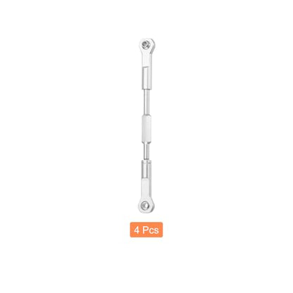MECCANIXITY 4 Pcs Steering Servo Turnbuckle Rod RC Aluminum Alloy Linkages for HSP 1/10 94123 On-Road RC Car (Silver Tone, 96mm) - color: Silver Tone, size: 96mm
