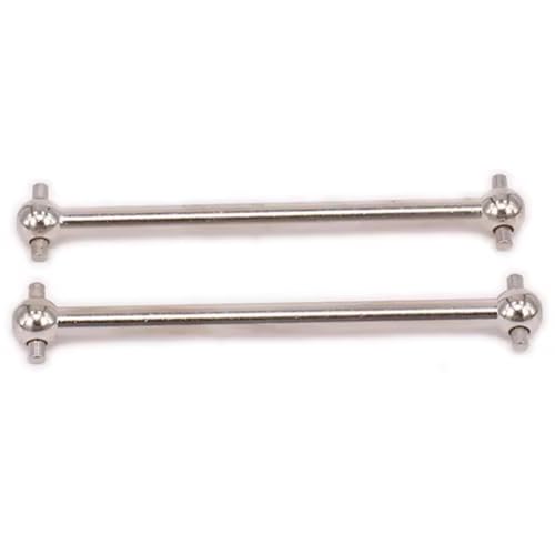 Compatible with HPI WR8 for Flux WR80007 1/10 Rc for Hobby Car Accessories Parts Drive Shaft Dogbone 56mm Hole to Hole RC Car DriveShafts(Silver) - color: Silver