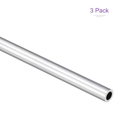 DMiotech 3Pack (9mm OD x 6mm ID) 6063 Aluminum Round Tube 300mm Length Industry Metal Tubing for Machinery Frame Construction DIY Projects - size: 9mm x 6mm x 300mm