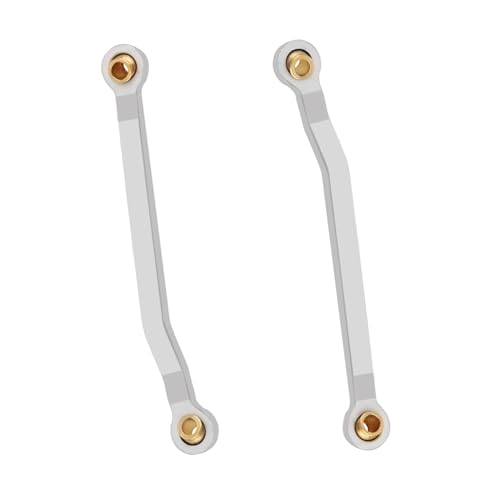 High Clearance Links Set CNC Aluminium Chassis Link for TRX4M High Trail K10 F150 1/18 RC Crawler Upgrade Part (Silver) - color: Silver