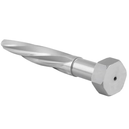 Accusize Industrial Tools H.S.S. Aligning Reamer - 13/16'' Diameter, 5'' Flute Length, 7'' OAL, Hex Shank, Spiral Flute, 0523-6035 | HSS Aligning Reamer, 13/16" Dia, 5" Flute, 7" OAL, Hex Shank, Spiral Flute - size: 13/16 inch