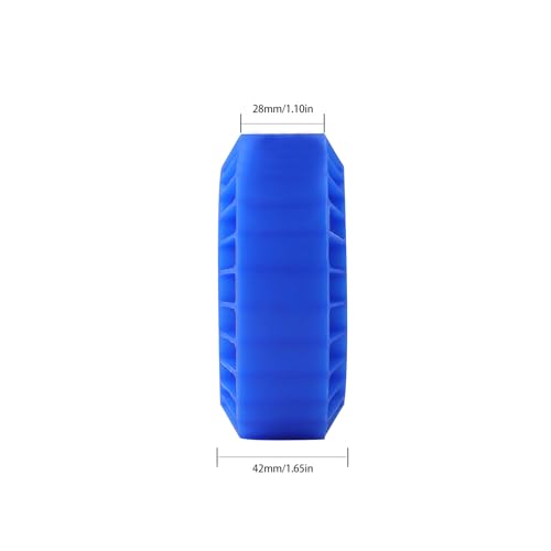 1.9 Inch Silicone Rubber Insert Foam Fit for 118-122mm 4.75" OD 1.9" Wheel Tires Inserts for 1/10 RC Crawler Accessories (Blue) - color: Blue