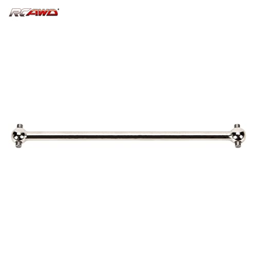 RCAWD Front Center Dogbone for 1/10 Losi lasernut U4 & Tenacity T & Tenacity TT PRO & Tenacity DB & Tenacity SCT Upgrades, 131mm Driveshaft #45 Steel Parts for #LOS232033 Silver - color: Silver