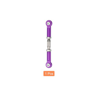 MECCANIXITY 1 Pcs Steering Servo Turnbuckle Rod RC Aluminum Alloy Linkages for HSP 1/10 94123 On-Road RC Car (Purple, 62mm) - color: Purple