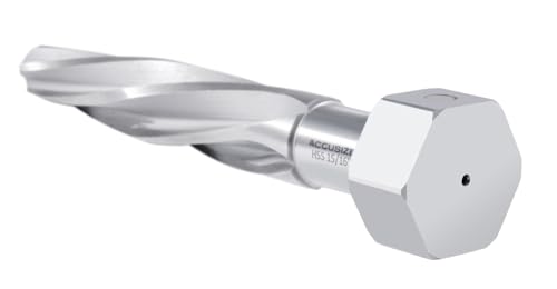 Accusize Industrial Tools 15/16 inch Bridge Reamer, Magnetic Hex Shank, Hss Spiral Flutes Aligning Reamers, Car Reamers, 1523-8045 | Magnetic Hex Shank, HSS Spiral Flutes Aligning Reamers, Size: 15/16", Flt Len: 5", OAL: 7", Hex Shank Size: 1-7/16" - size