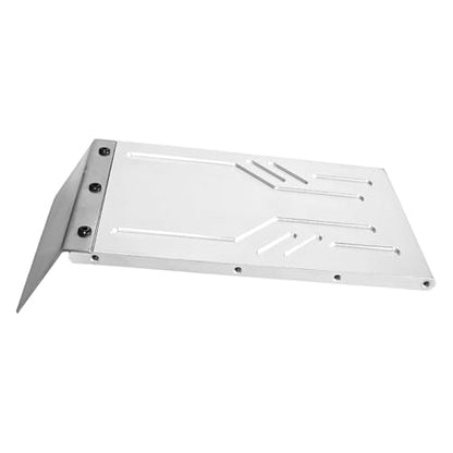 harayaa 1/7 RC Car Skid Plate Chassis Maintenance Replaces Guard Easy to Install Sturdy Protector Protection for RC Crawler 4WD, Silver - color: Silver