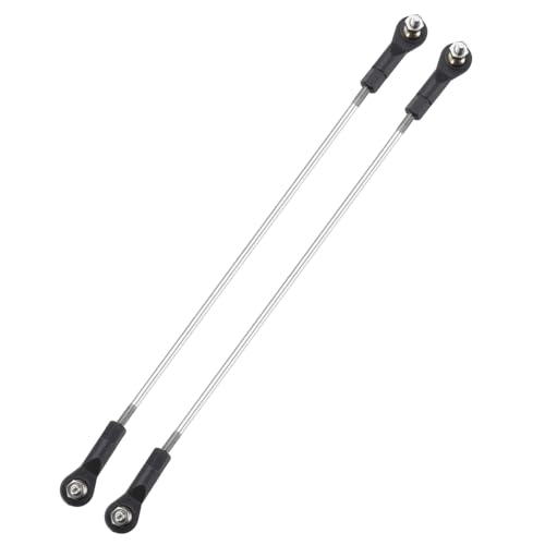 MECCANIXITY 2Pcs Adjustable Turnbuckles Camber Link, 234-244mm Turnbuckle Rod Steering Servo Linkage with M3 Ball Head Rod Ends for RC Car Replace Parts - size: 234-244mm
