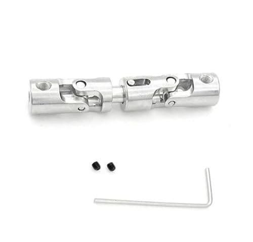 RC Car Transmission Shaft for WPL 1/16 6WD B16 Replacement Transmission Shaft RC Truck Car Universal Joint Shaft Upgrade Parts Metal CVD Drive Shaft Center Shaft(Silver,Size 2) - color: Silver, size: Size 2