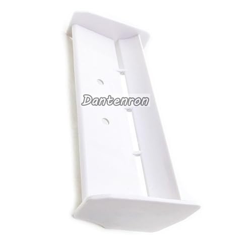 1/10 RC Car Force Rear Spoiler High Down Force Body Wing Tail Compatible with 1:10 Scale RC Off Road Short Course Truck Buggy Racing Car (White) - color: White